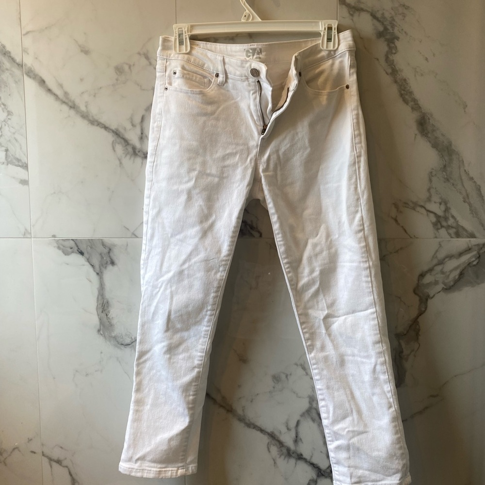 Garage white high waist jegging